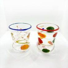 Carica l&#39;immagine nel visualizzatore di Gallery, Massimo lunardon bicchieri gottini in vetro soffiato (set da 6) mod. 1
