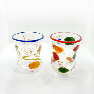 Massimo lunardon gottini glasses in blown glass (set of 6) mod. 1
