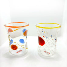Load image into Gallery viewer, Massimo Lunardon goth glasses in blown glass (set of 6) mod. 1
