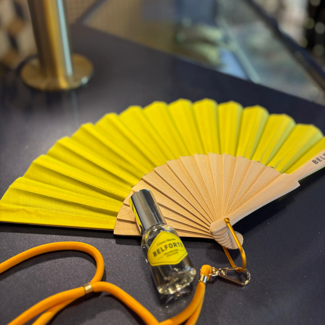 Ventaglio spargi profumo fragranza Limone Muschio