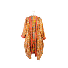 Load image into Gallery viewer, Kimono New Tokyo color arancione reversibile
