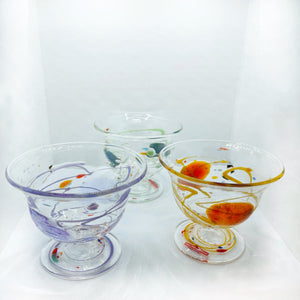 Massimo Lunardon coppe gelato set da 6 in vetro soffiato