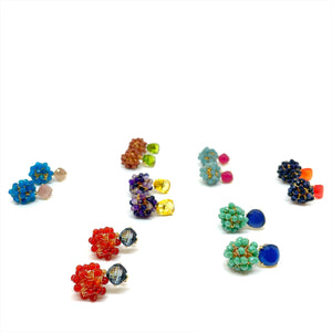Mini polka dot bubble earrings