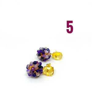 Mini polka dot bubble earrings